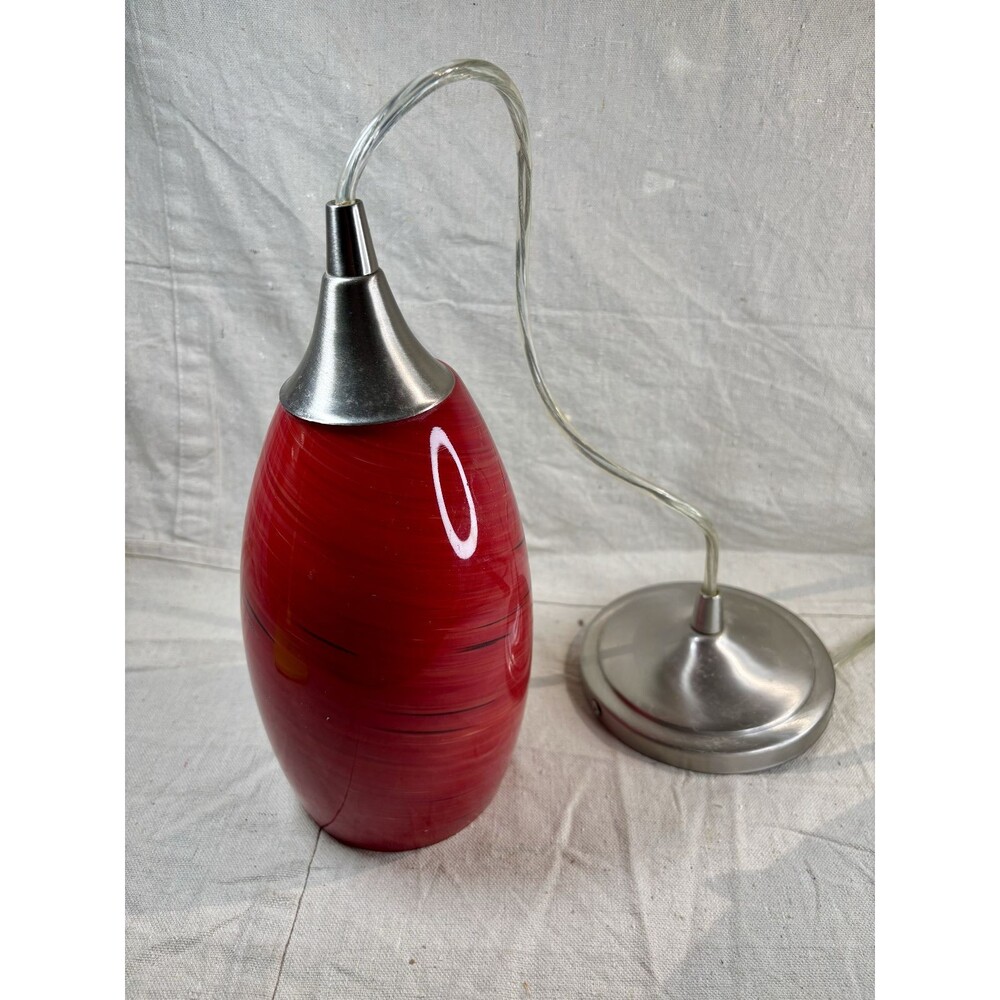 Red Jupiter Swirl Lampshade Glass Cylinder Replacement READ DESCRIPTION